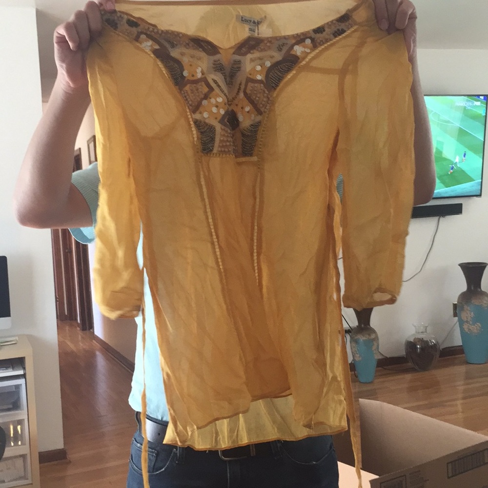 Lucy and co see through shirt